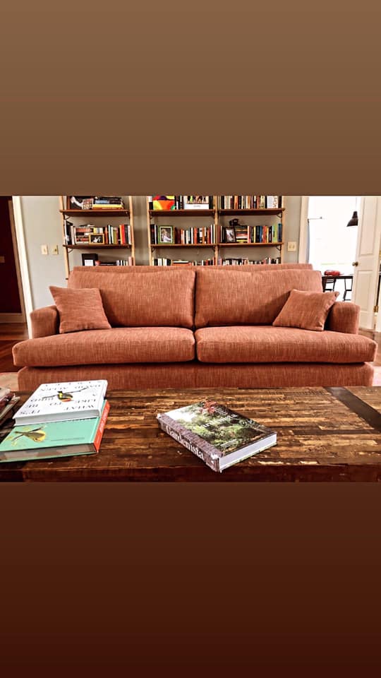 Custom sofa reupholstery