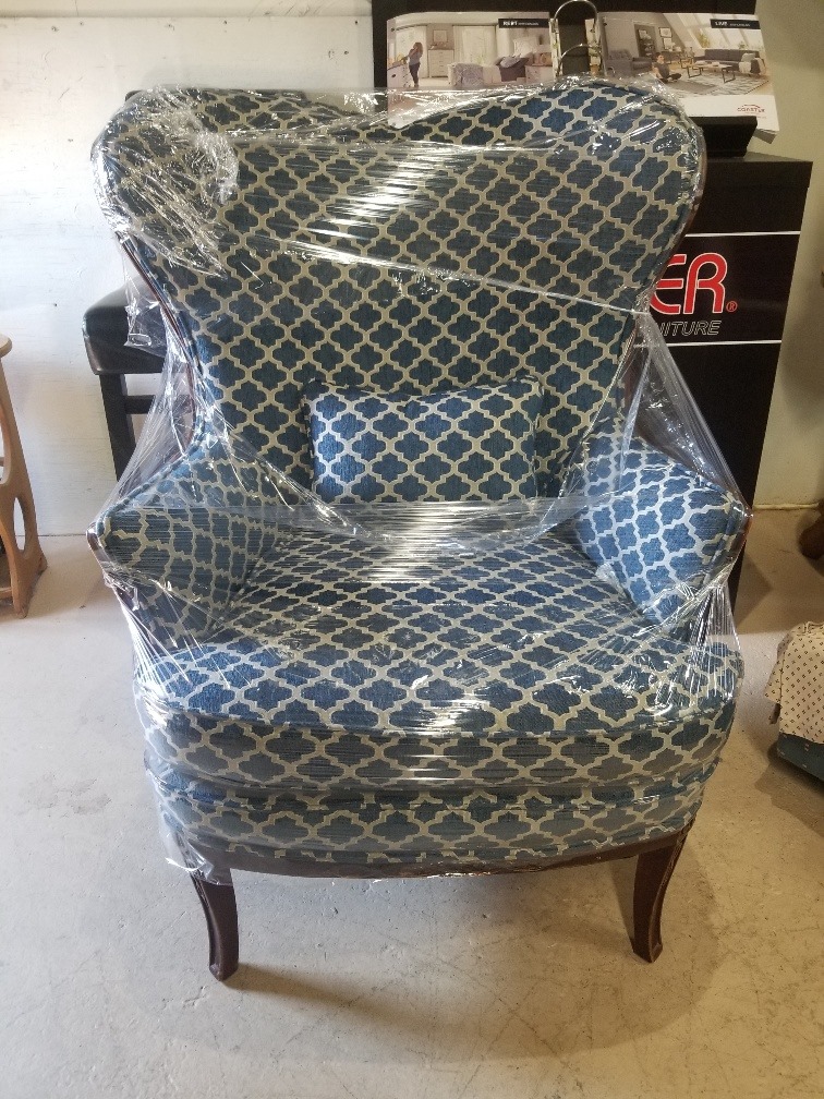 Patterned chair upholstery